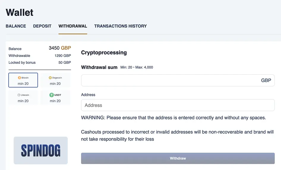 spindog casino payout